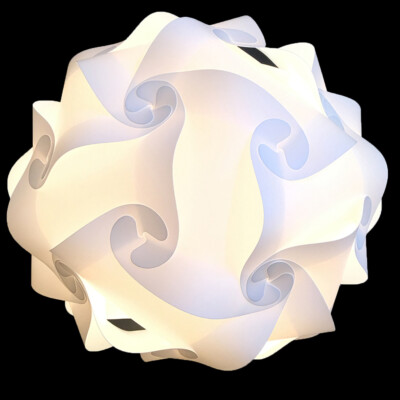 Bzwoyk 30 PCS White IQ Puzzle Jigsaw Light Lamp Shade Ceiling Lampshade 25-40cm