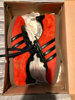 Adidas Trimm Star in london red colour way, Size 10