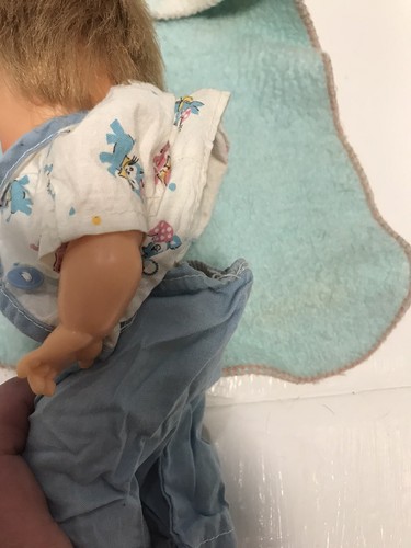 Vintage Doll Baby Ideal Tearie Dearie Original Cradle/Bath Clothes FREE SHIP! - Picture 6 of 17