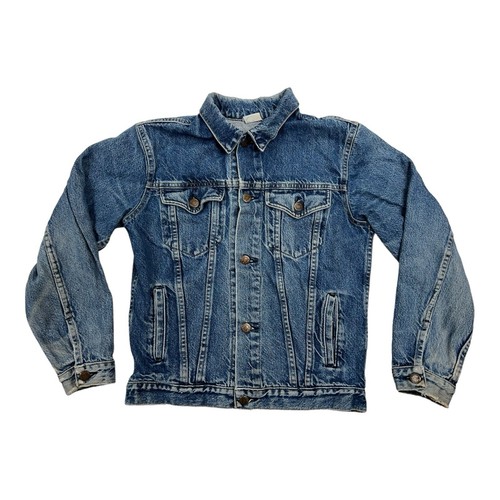 Bristol Blues L 16/18 Girls Blue Denim Jean Jacket Hand Painted Horse USA Made