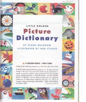 Little Golden Picture Dictionary | eBay