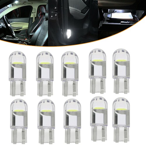10x LED T10 194 168 W5W Interior Map Car Trunk License Plate Light Bulbs White - Picture 2 of 12