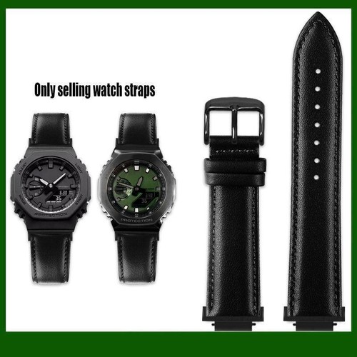 Fit For Casio G-Shock Farmhouse Oak Octagon GM-2100 GA-2100 Watch Strap Leather - Picture 23 of 50