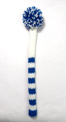 SALE! ALIGNMENT STICK COVER ROYAL BLUE & WHITE STRIPES, 13'' LONG, Holds 2 sticks