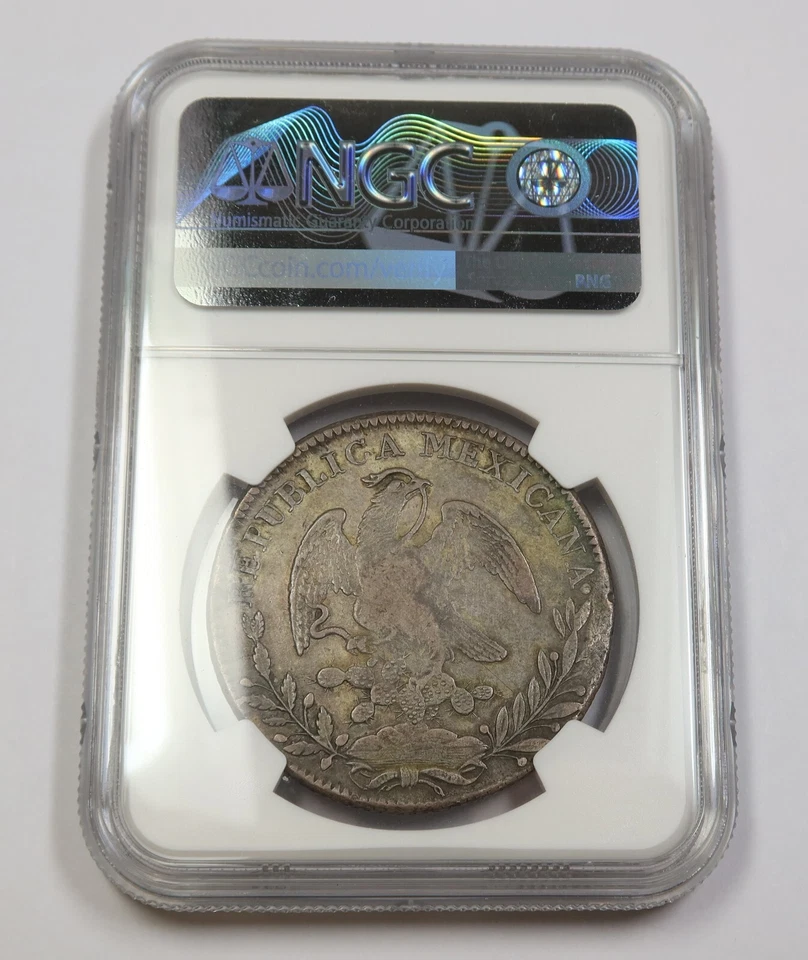 1832-ZS OM NGC XF45 | REPUBLIC of MEXICO - Silver Eight Reales 8R Coin #35679A - Image 2 of 2