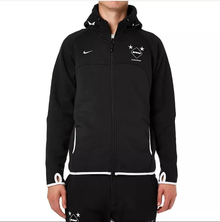 Nike F.C. Real Bristol x SOPHNET Sweat Zip Hoodie Black/White 684604 010  Men's L