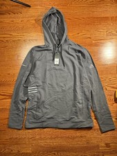 NEW - Adidas Lightweight Hooded Sweatshirt A450 Hoodie / Grey Five / Medium Logo