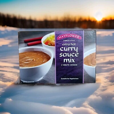MAYFLOWER EXTRA HOT CHINESE CURRY SAUCE 2X255g=510g For Meats Seafood  Vegetarian UK