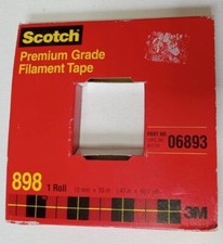 Scotch Filament Tape 898 .47in x 60yd 06893 NEW