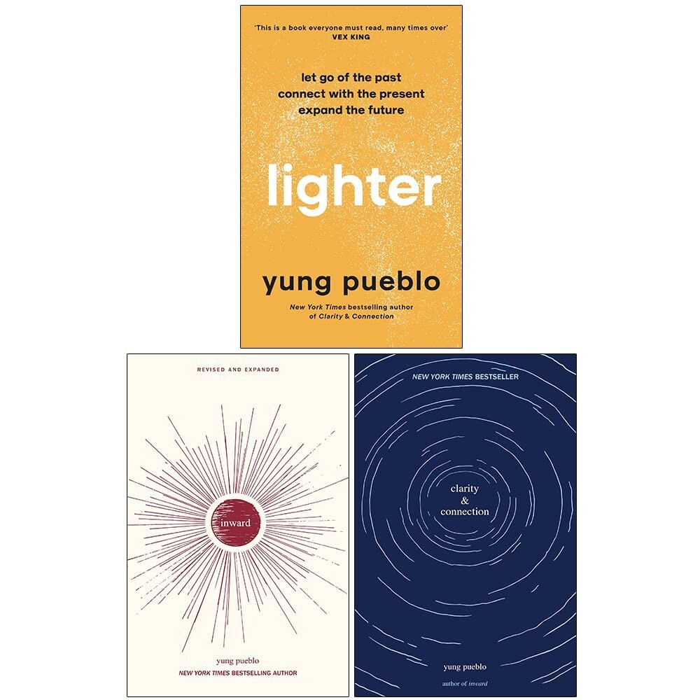 Yung Pueblo 3 Books Collection Set Inward, Clarity & Connection & Lighter