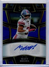 2022 Panini Select - Select Signatures Blue Prizm #SSP-MTB Matt Breida /99 (AU)