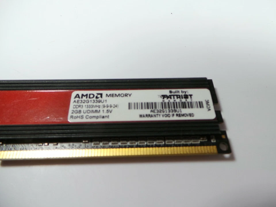 AMD Entertainment Edition 4GB (2x2GB) RAM PC3-10600 DDR3-1333 SDRAM AE32G1339U1 - Image 2 of 2