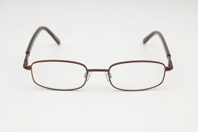 Modern Optical Jazz Brown Rectangle Eyeglasses Frames 52-18-140