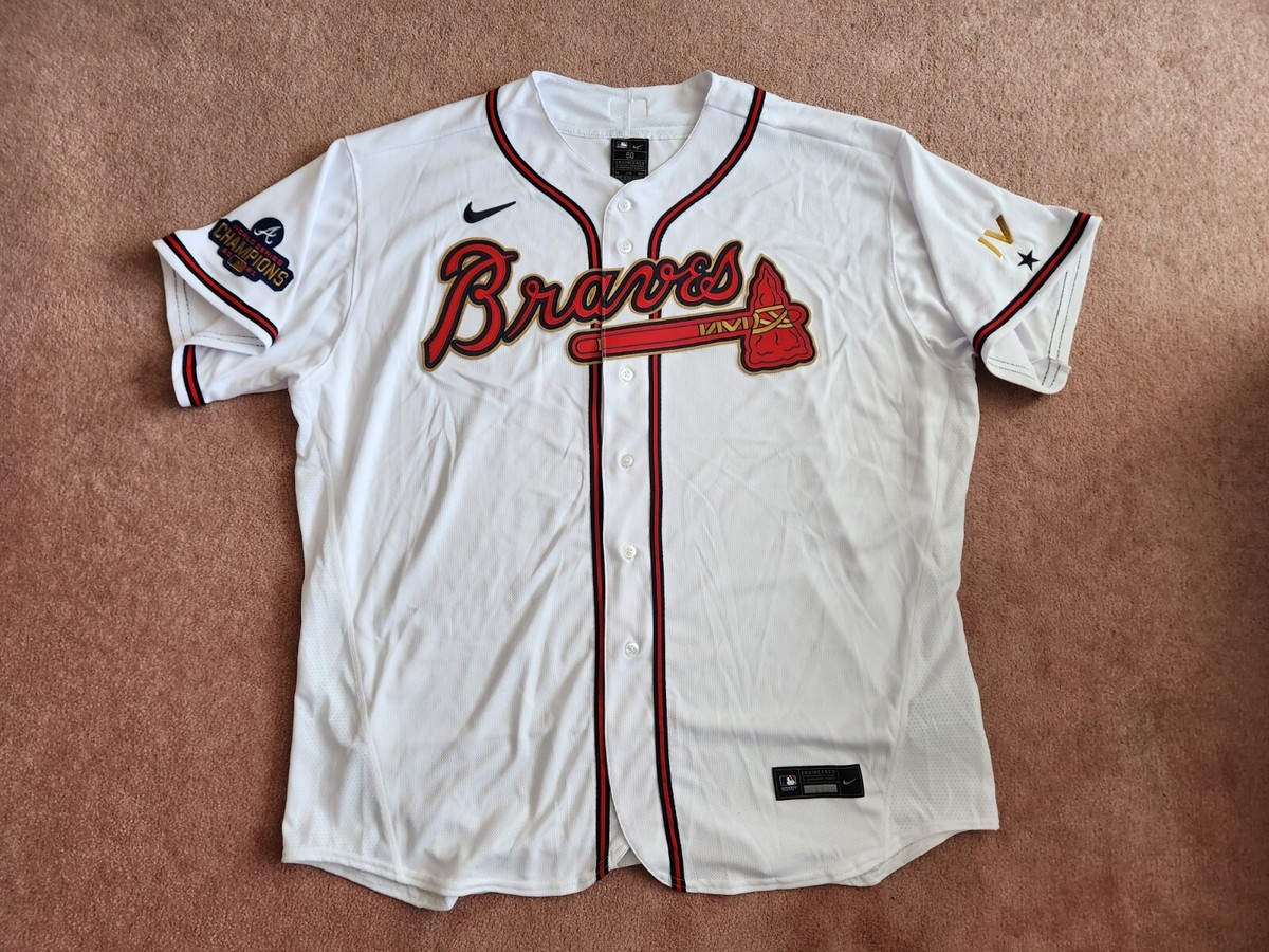 Nike 2021 World Series MLB Atlanta Braves White Gold Program