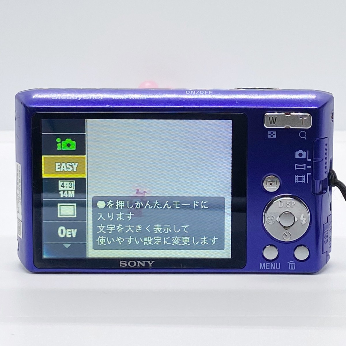 Sony Cyber-shot DSC-W610 Blue 14.1MP Camera 4.0x Optical