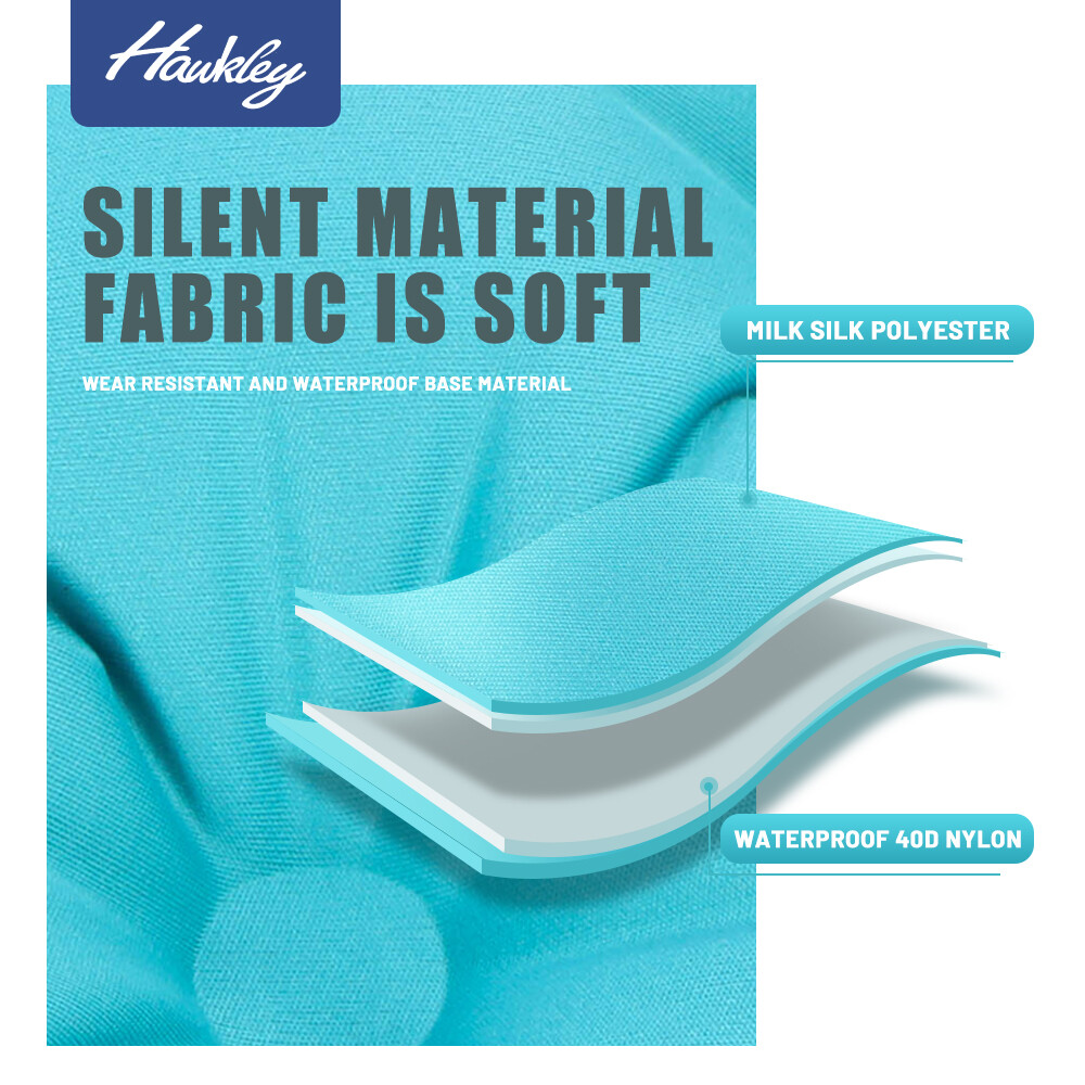 Blue Self-Inflating Sleeping Pad - Durable Sleep Mat for Camping w/Storage Bag