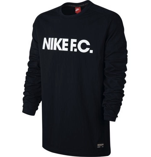 NIKE F.C. FOOTBALL CLUB SOCCER LONG SLEEVE BLACK SWEATSHIRT 802433