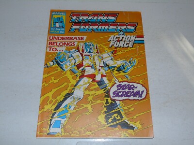 The TRANSFORMERS & ACTION FORCE Comic - No 208 - Date 11/03/1989 - Marvel Comic