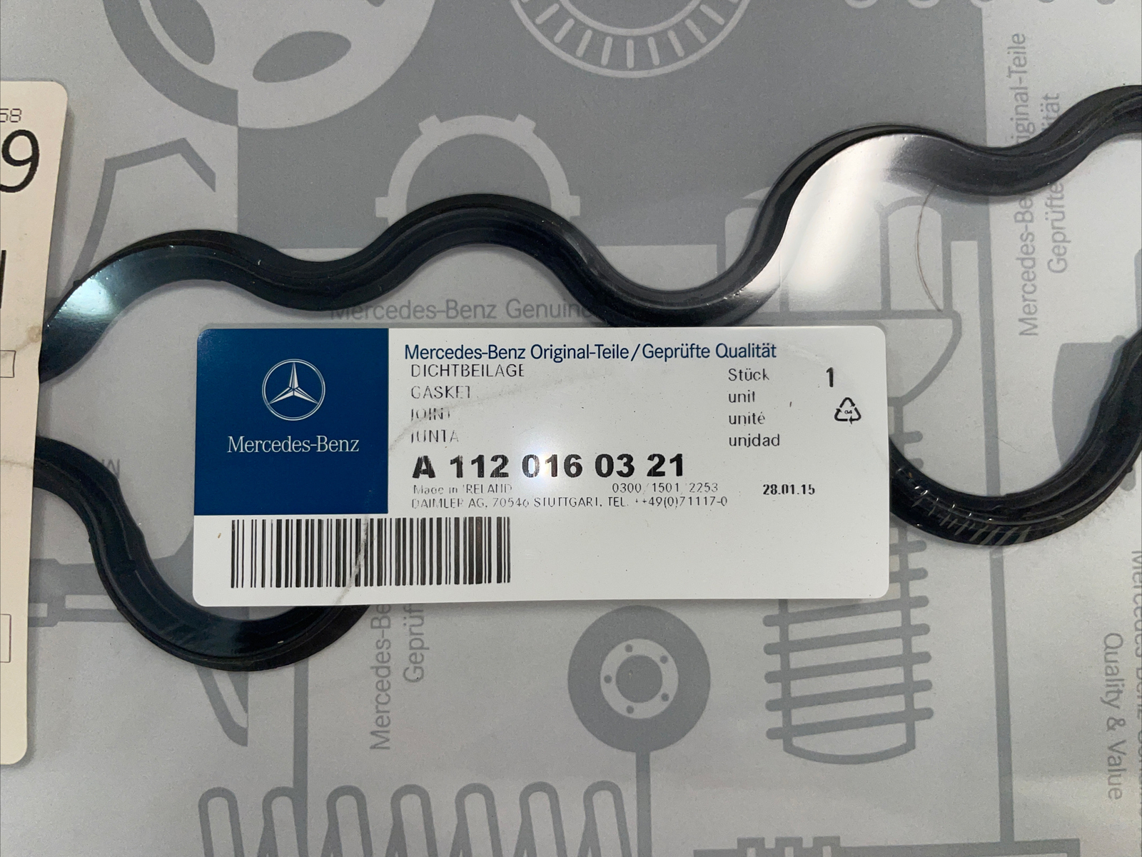 for Mercedes M112 Engine Valve Cover Gasket Germany Genuine OEM eBay