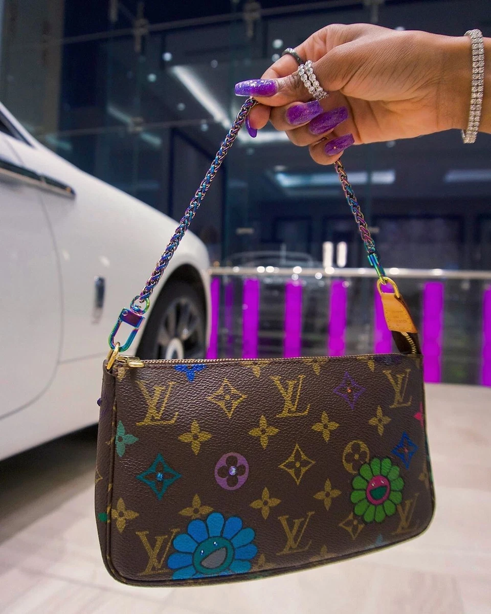 Custom Painted Louis Vuitton Handbag