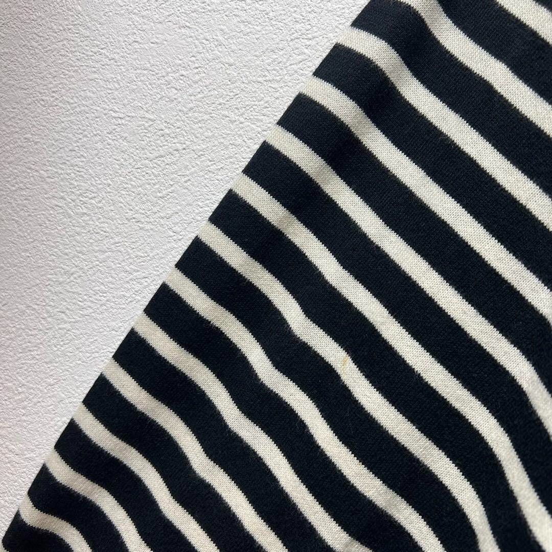 Yohji Yamamoto Y'S Wool striped cable docking design long