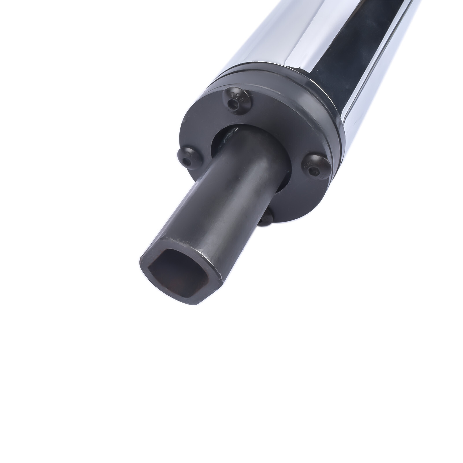 32" Plain Steel Tilt Steering Column - Floor Shift, Painable, For Hot Rod & Street Rod