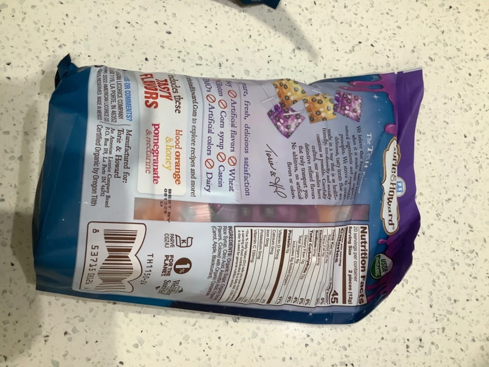 Organic Halloween Lollipops  8.7 Oz By Torie & Howard 40ct top 9 allergen free - Image 2 of 2