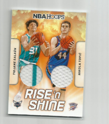 TIDJANE SALAUN/ NIKOLA TOPIC 2024-25 PANINI NBA HOOPS RISE'N SHINE