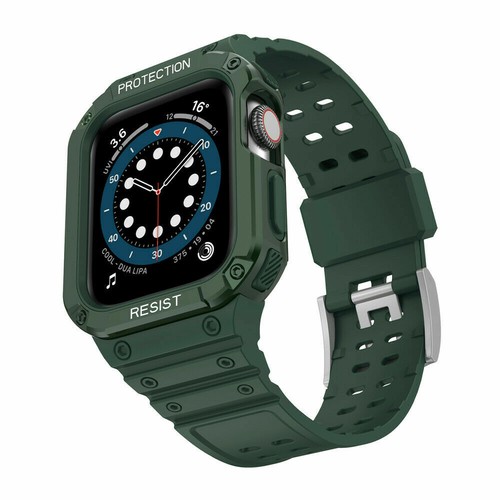 Rugged Protective Case Wrist Strap Band For Apple Watch Series 7/6/5/4/3/2/1/SE - Picture 50 of 67