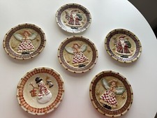 Zestaw 6 małych talerzy świątecznych 