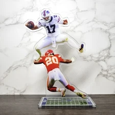Josh Allen Insane Hurdle Standee - Bills Man Cave Fans Memorabilia & Collectible