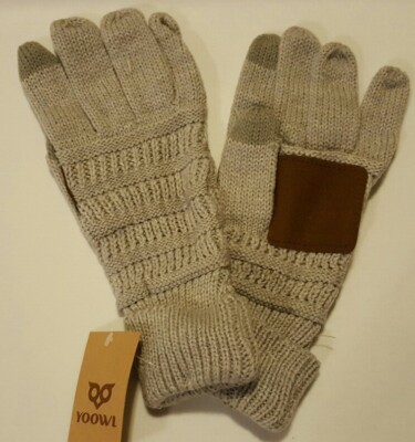 NEW YOOWL Exclusives Unisex Knitted Gloves Touchscreen Tips Full Finger Mittens
