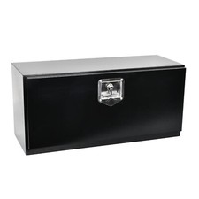 30x12x14 Black Steel Underbody Truck Tool Box Flatbed Trailer Storage Wlock