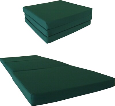 Trifold Foam Beds 3x27x75, Foam Density 1.8 lbs, Portable Folding Mats, Hunter