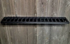 WALL GUN RACK TACTICAL 17 GUN WALL MOUNT RIFLE SHOTGUN FISHING POLE AIRSOFT