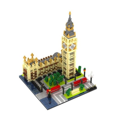 blocs de Construction tour Eiffel Taj Mahal Big Ben Notre Dame Louvre Pyramide - Photo 4/39