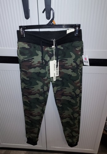 Sovereign State Green Camo Sweat Pants Joggers Workout BOYS M (10-12) New