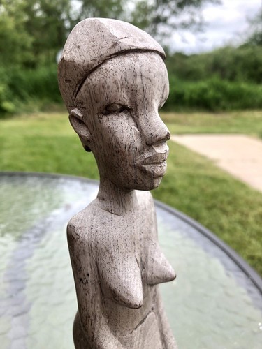 Mujer Fertilidad Africana Ébano? Figura Estatua Madera Tallada a Mano De Colección Madre Mujer - Imagen 5 de 11