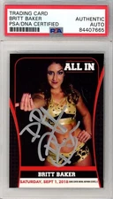 Dr Britt Baker DMD 2018 All In #28 Rookie Autographed PSA/DNA Slab Signed AEW RC