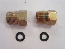 BRASS FAUCET ADAPTER WITH WASHER 10002 SET OF (2)