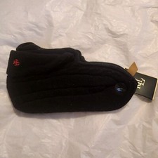 Lauren Ralph Lauren Womens Black Cable Knit Bootie Slipper Socks New