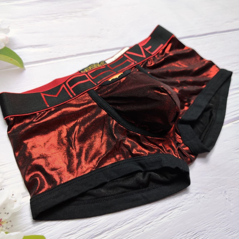 Andrew Christian Sexy Ropa Interior Calzoncillo Boxer Calzoncillo, Rojo, X-Pequeño Foto 4 de 4