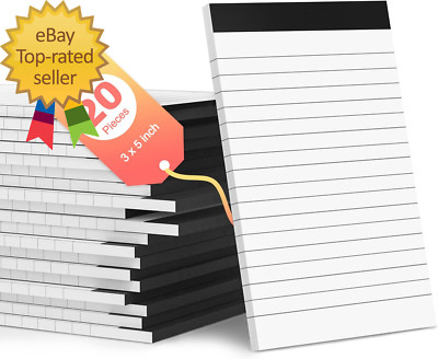 20 Pack Small Notepads Refills Memo Pads 3 X 5 Inch Lined Writing Note Pads