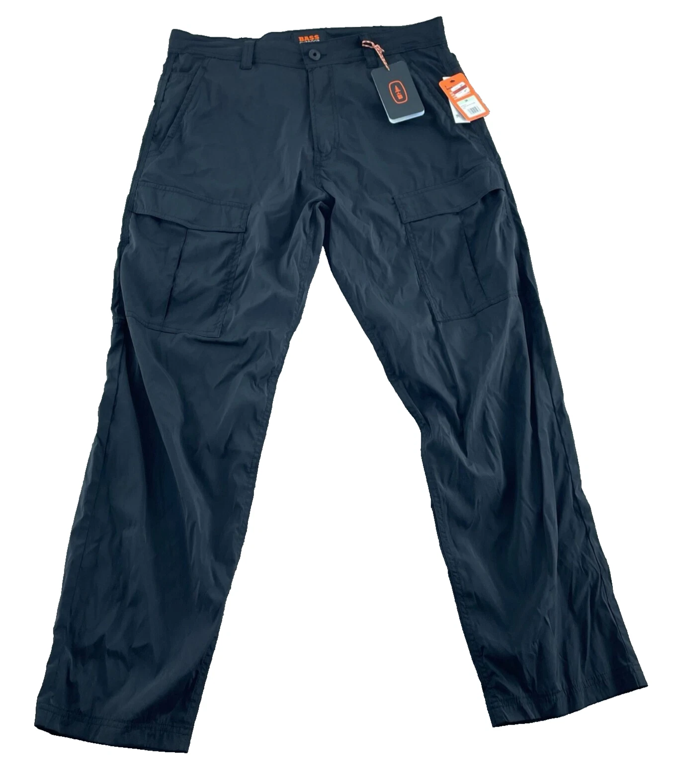 Bass Outdoor Men's All Grounds Cargo Tech Pants, Caviar, Sz-28
