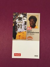 Carl Granderson 2019 Senior Bowl card 1/26/19 Wyoming