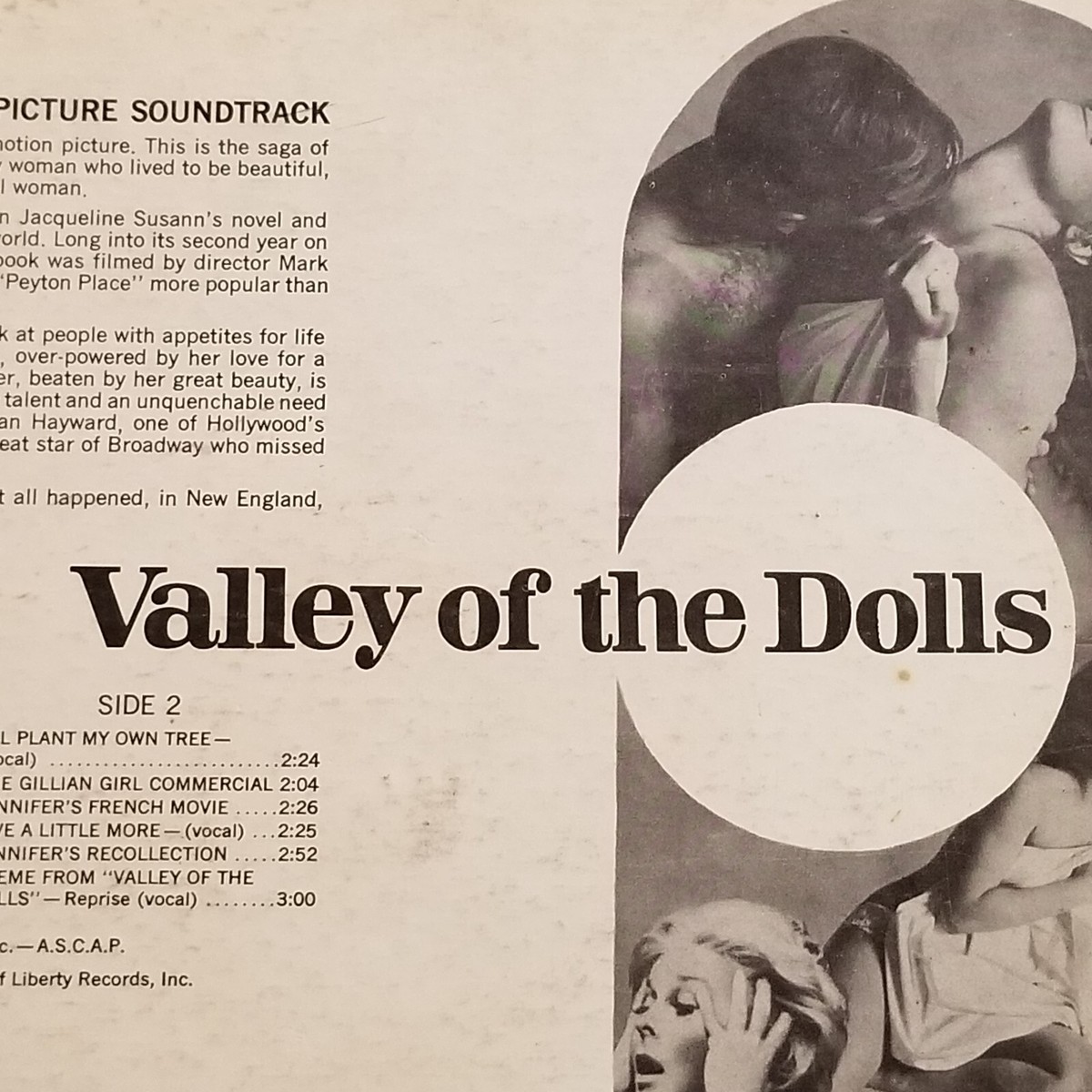 Valley of the Dolls 1967 Original Soundtrack Album S4196 | eBay