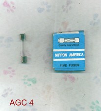 NIPPON AMERICA AGC4 FUSE 250 VOLT 4 AMP PKG 5 AGC 4