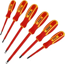 6-Piece 1000 Volts Insulated Screwdriver Set, Magnetic Tip Electrician Screwdriv
