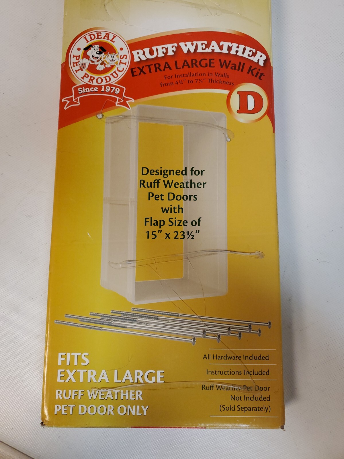 15x23.25 Ideal Pet Doors Super Large Ruff Weather Wall Kit 15 in by 23