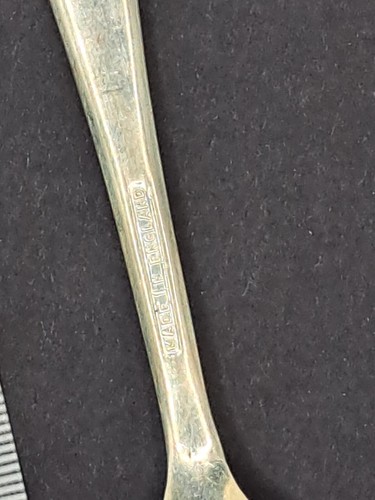 Antique Vintage Marmelade Spoon Small MADE IN ENGLAND Silverplated 5" - Picture 5 of 6